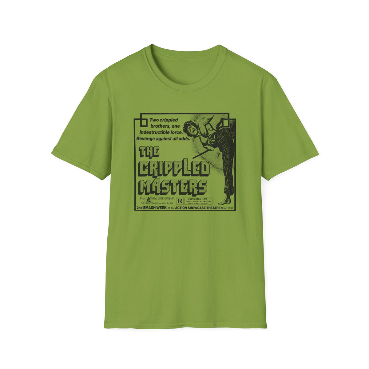 1979 hong kong martial arts film the crippled masters newspaper advertisement tshirt