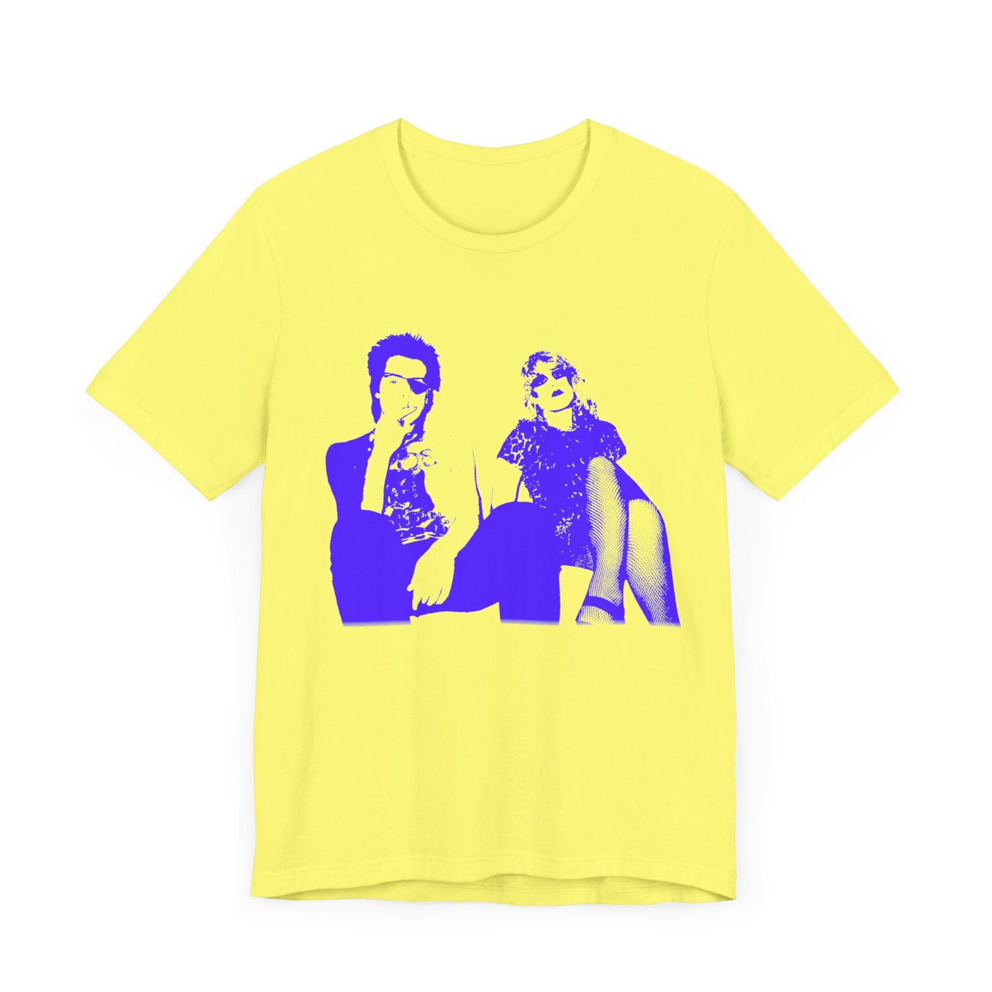 the real sid and nancy purple/blue stencil fan art tshirt