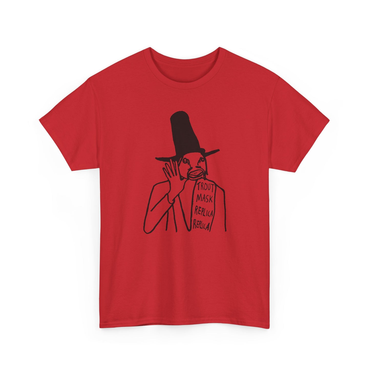1969 captain beefheart trout mask replica album replica original drawing tshirt