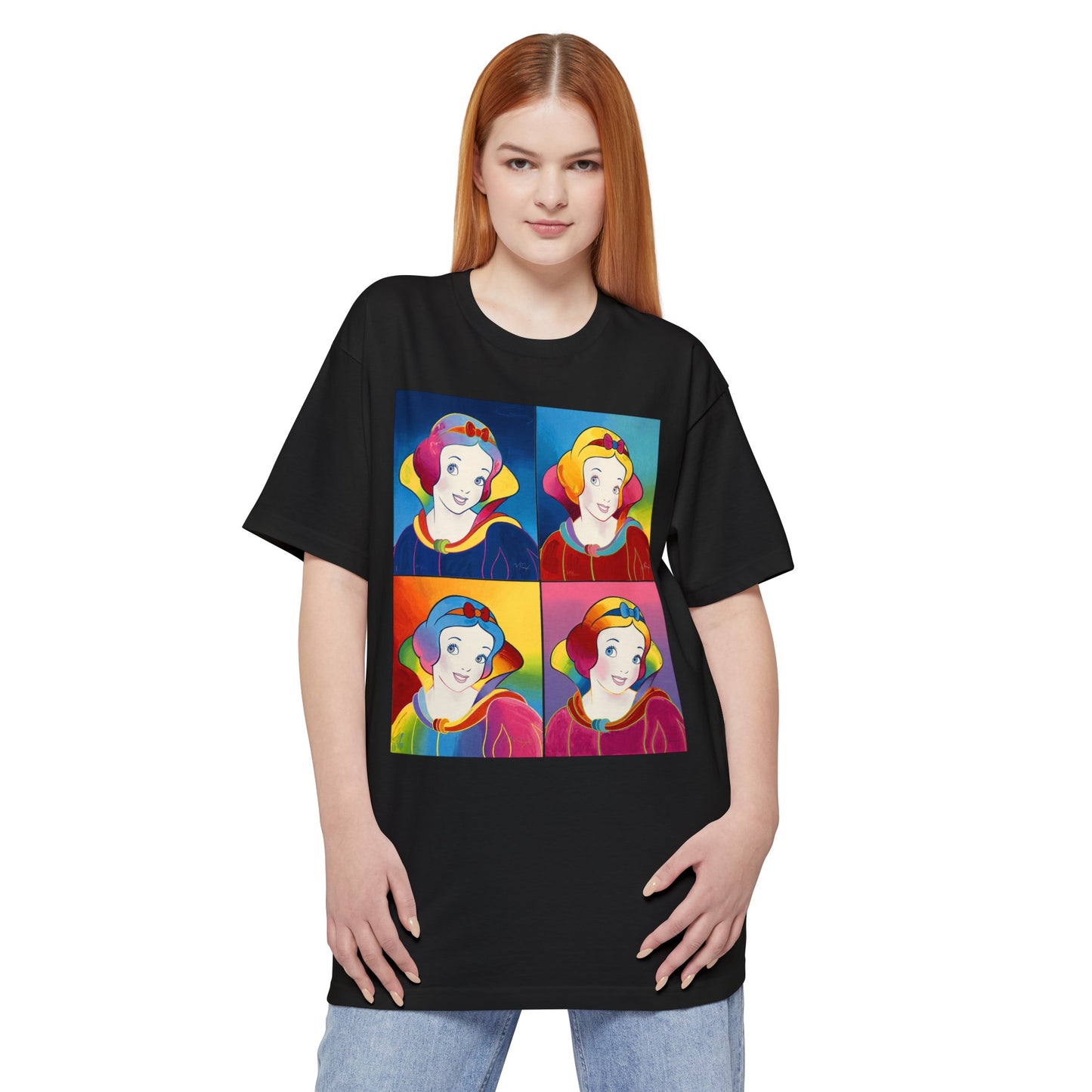 oversized 1996 psychedelic snow white pop culture art by peter max unisex tall beefy tshirt