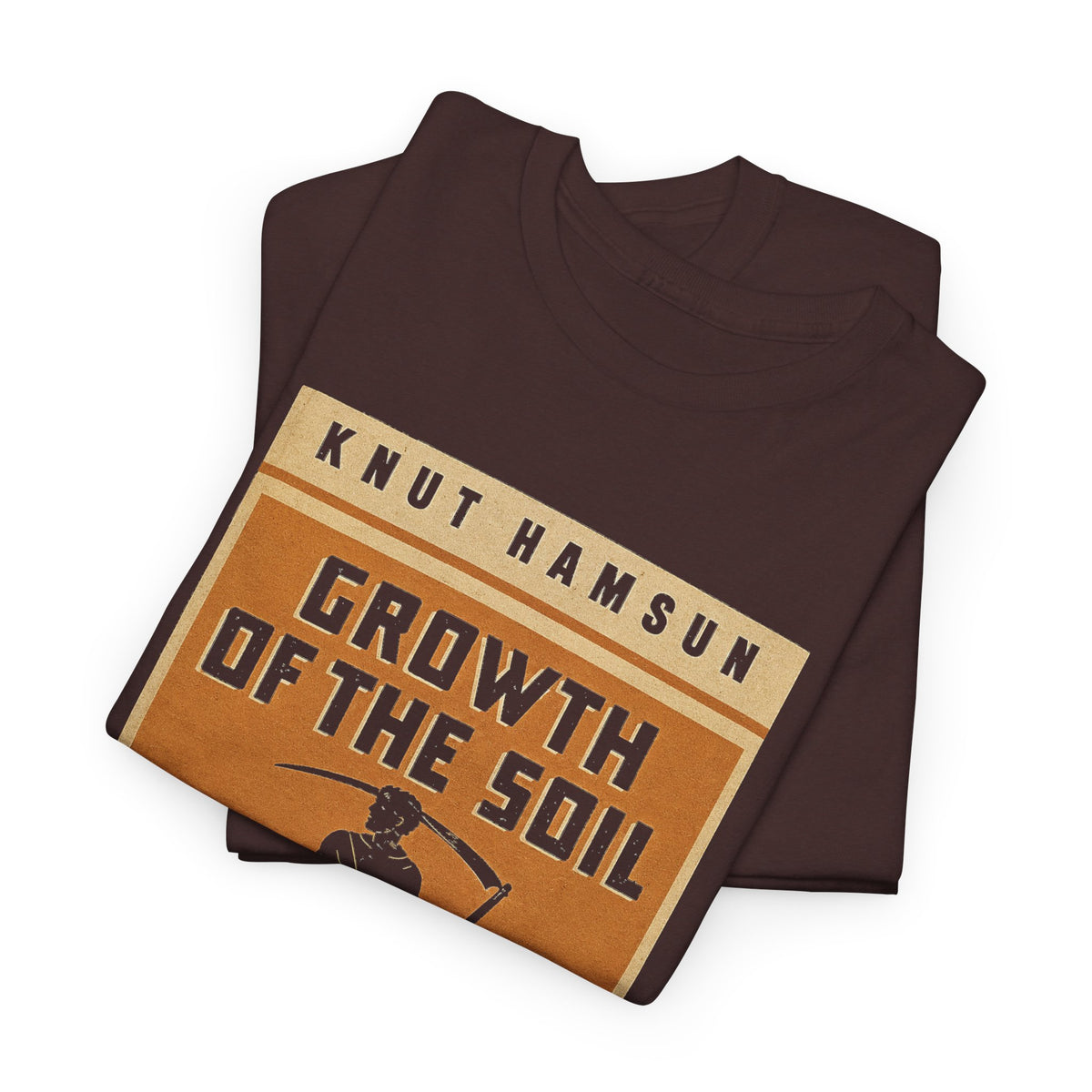 knut hamsen 1917 growth of the soil book cover tshirt