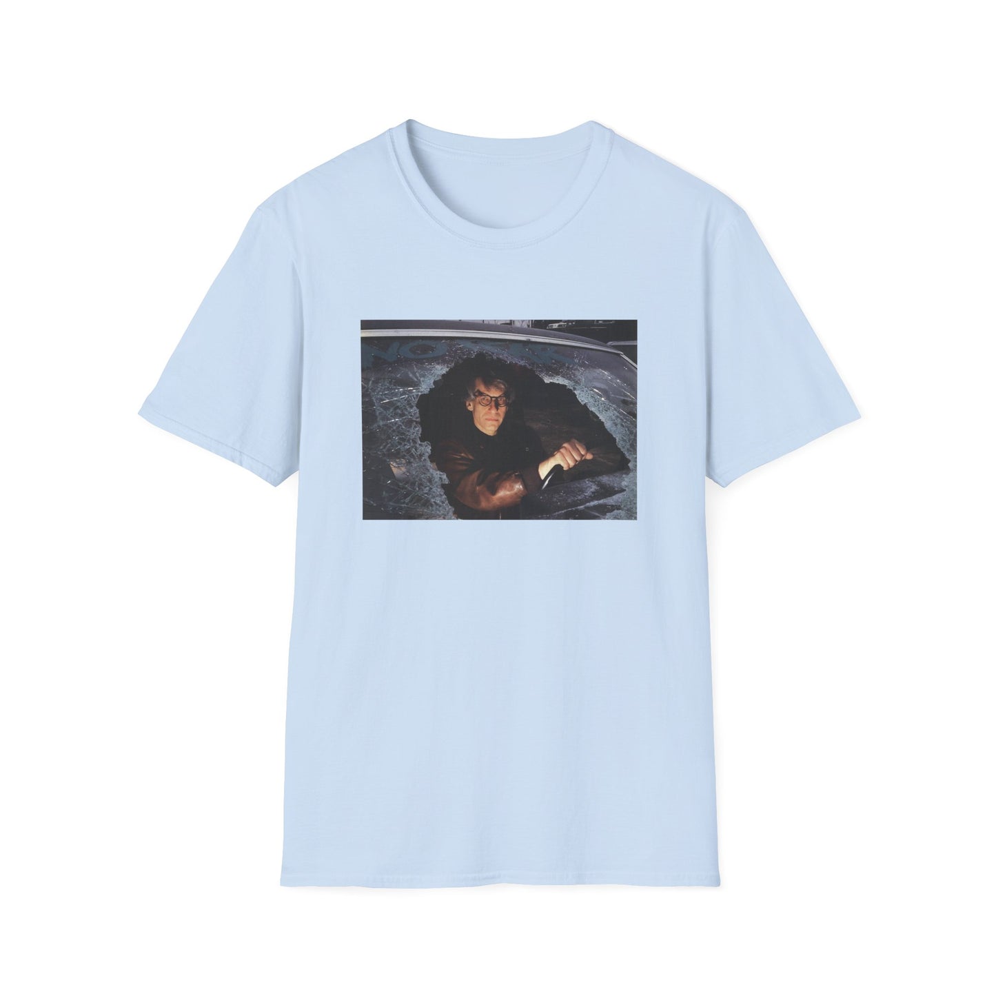 david cronenberg in a car window says no fear tshirt