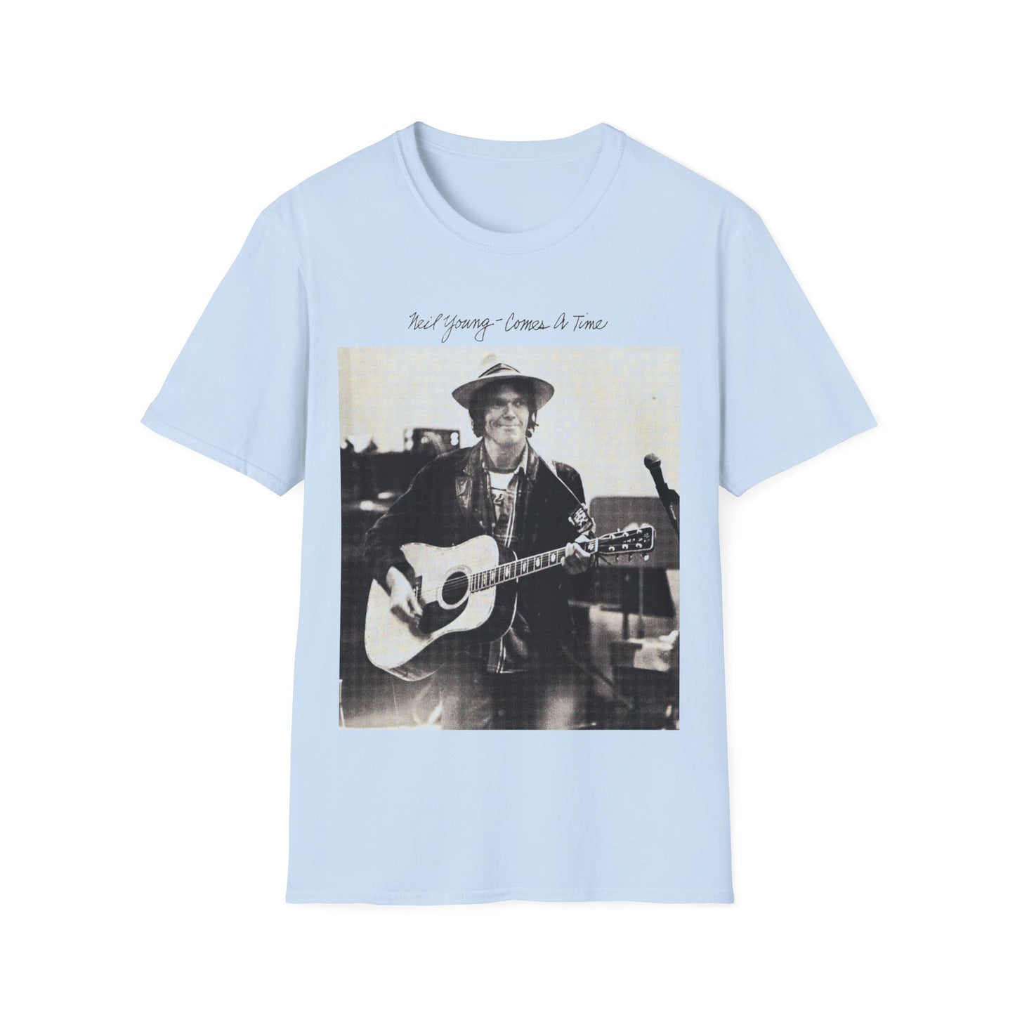 neil young 1978 comes a time album custom tshirt