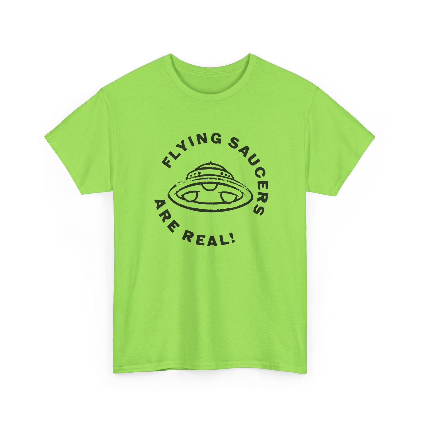 flying saucers are real! vintage style image tshirt