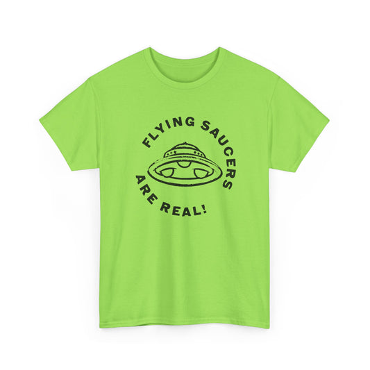 flying saucers are real! vintage style image tshirt