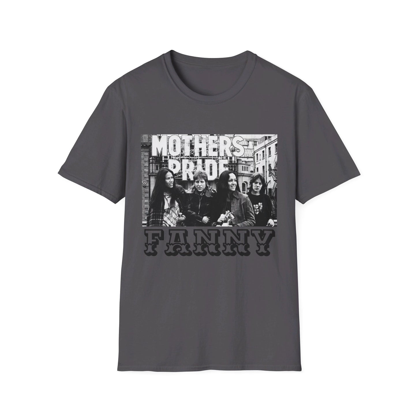 1970s rock n roll band FANNY on a tshirt