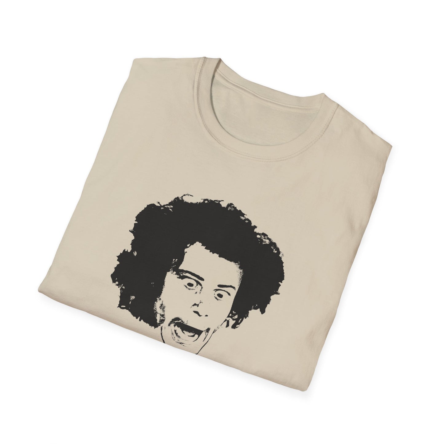 wild man fischer black stencil face tshirt