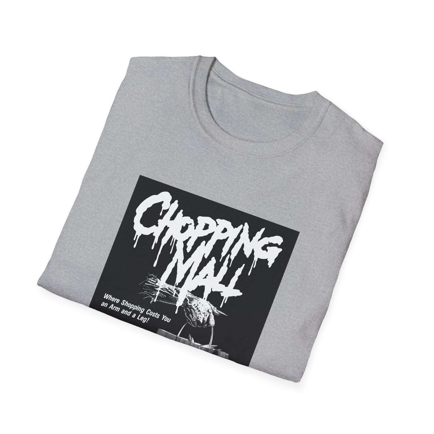 chopping mall 1986 poster black and white tshirt