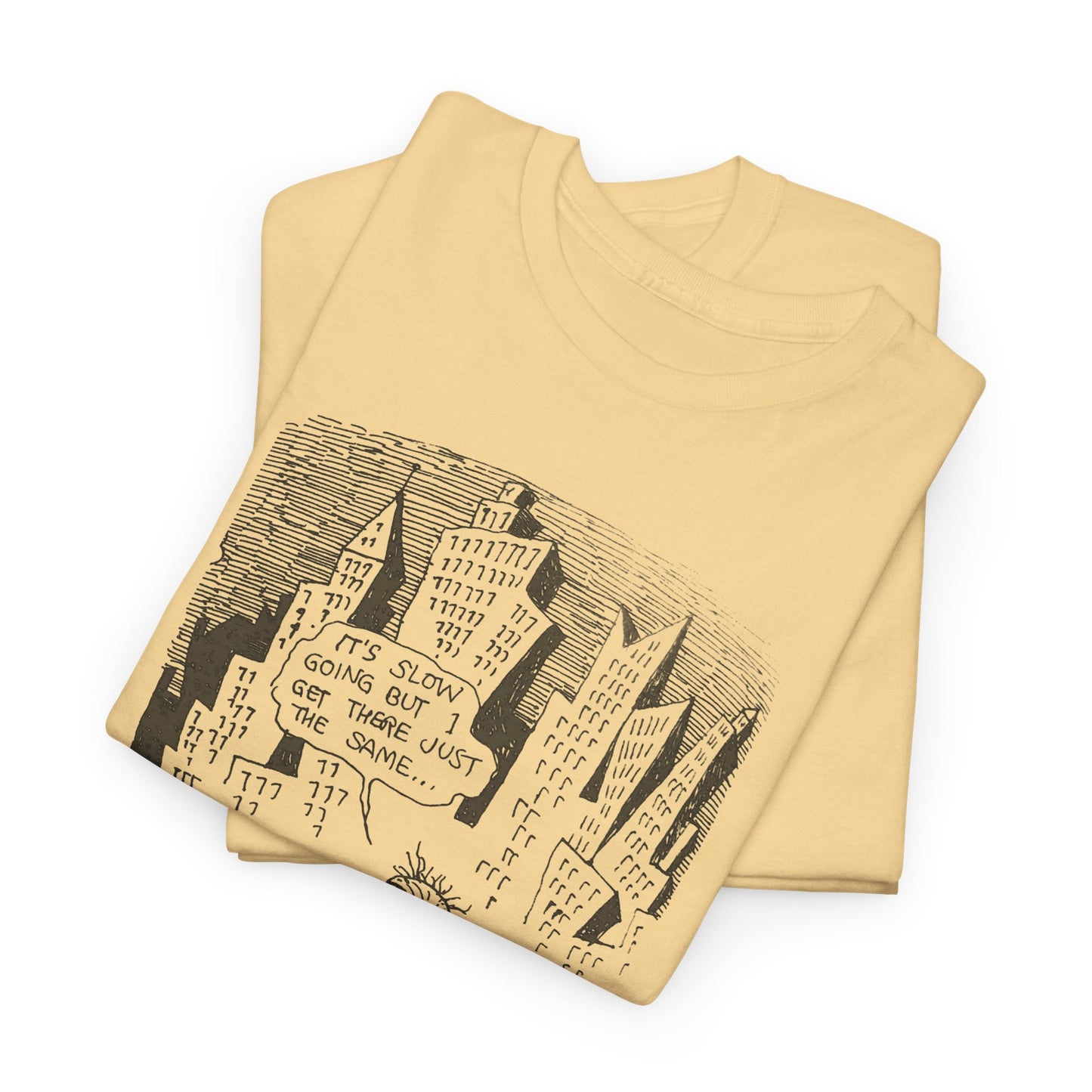 r. crumb slow going illustration tshirt