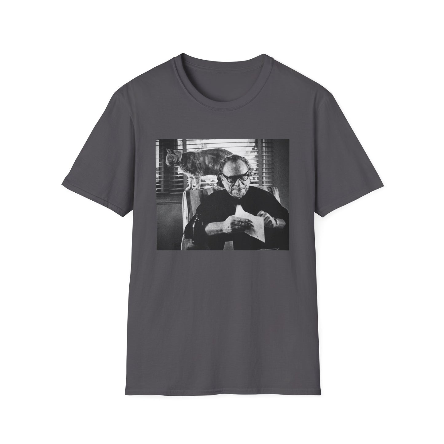 bukowski and butch the cat tshirt