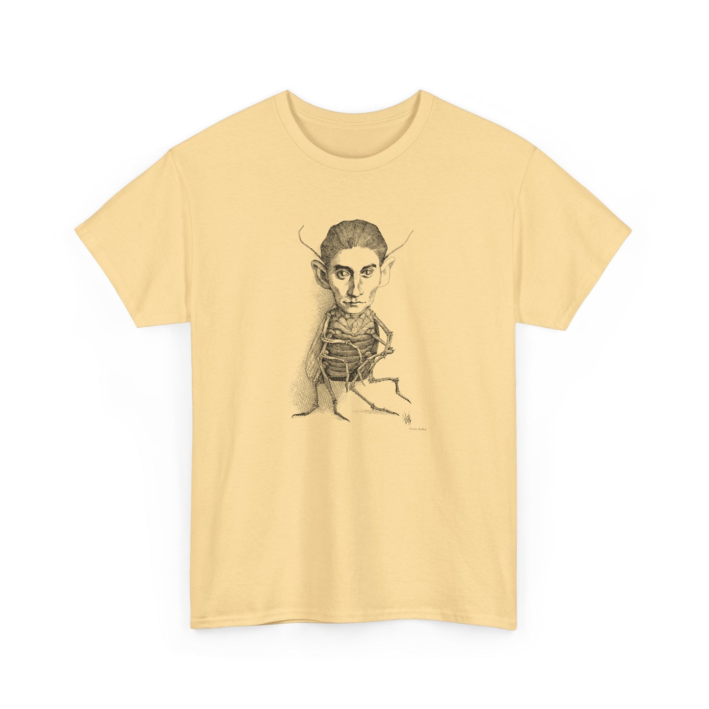 1970s drawing of franz kafka by rogelio naranjo tshirt