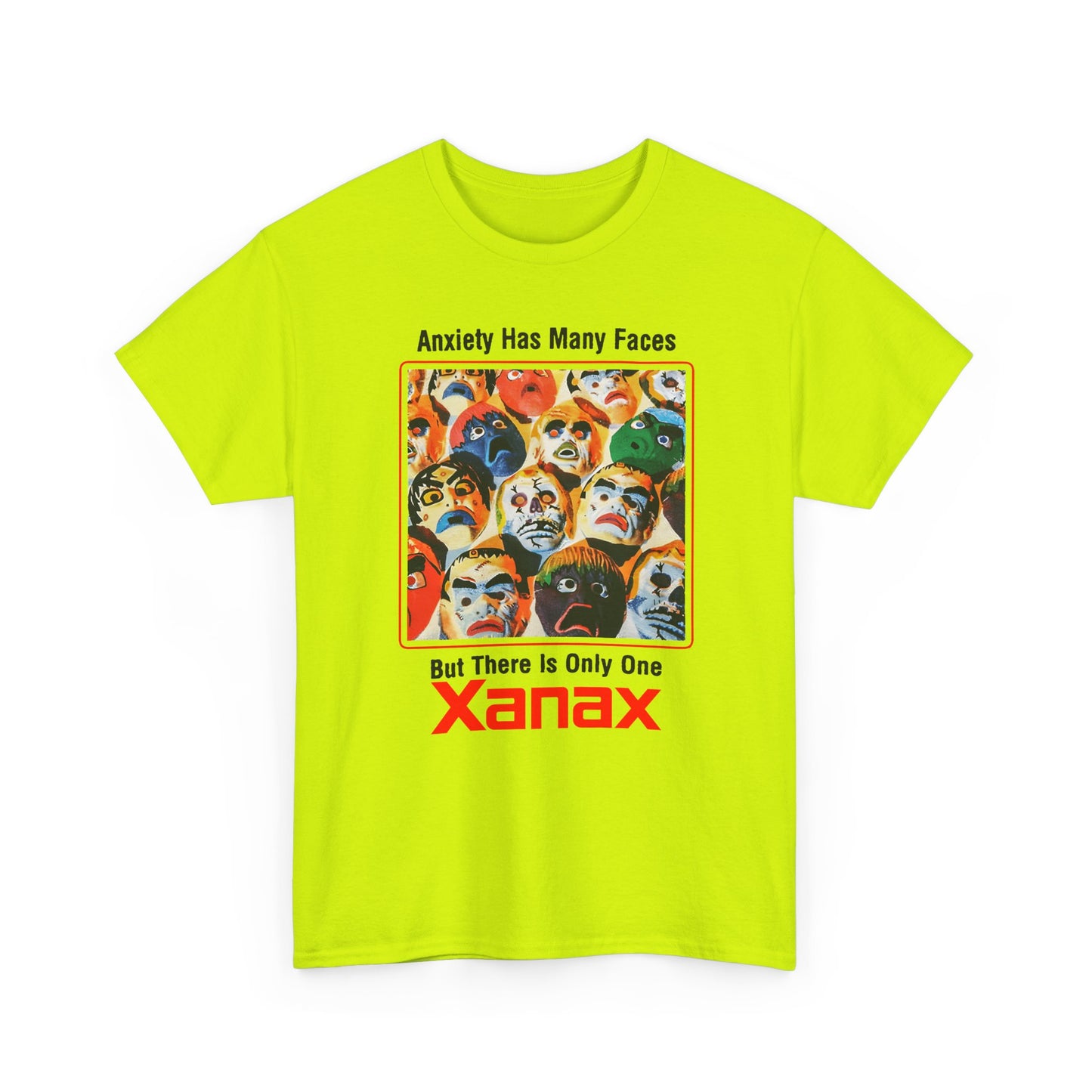 vintage xanax anxiety has many faces but there is only one tshirt