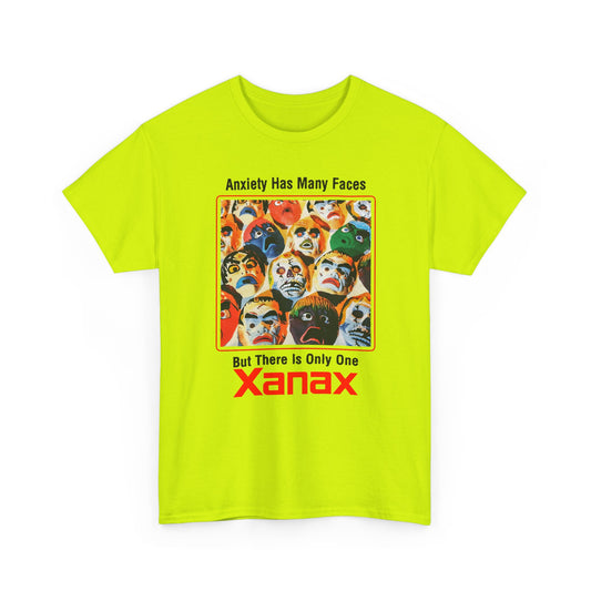 vintage xanax anxiety has many faces but there is only one tshirt