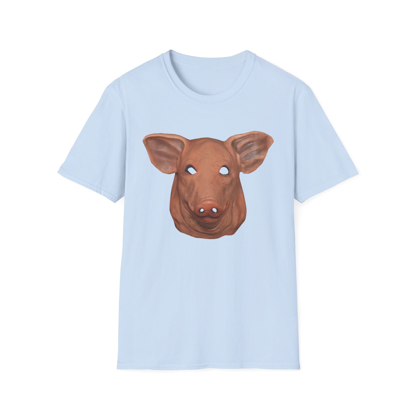 creepy pig mask tshirt