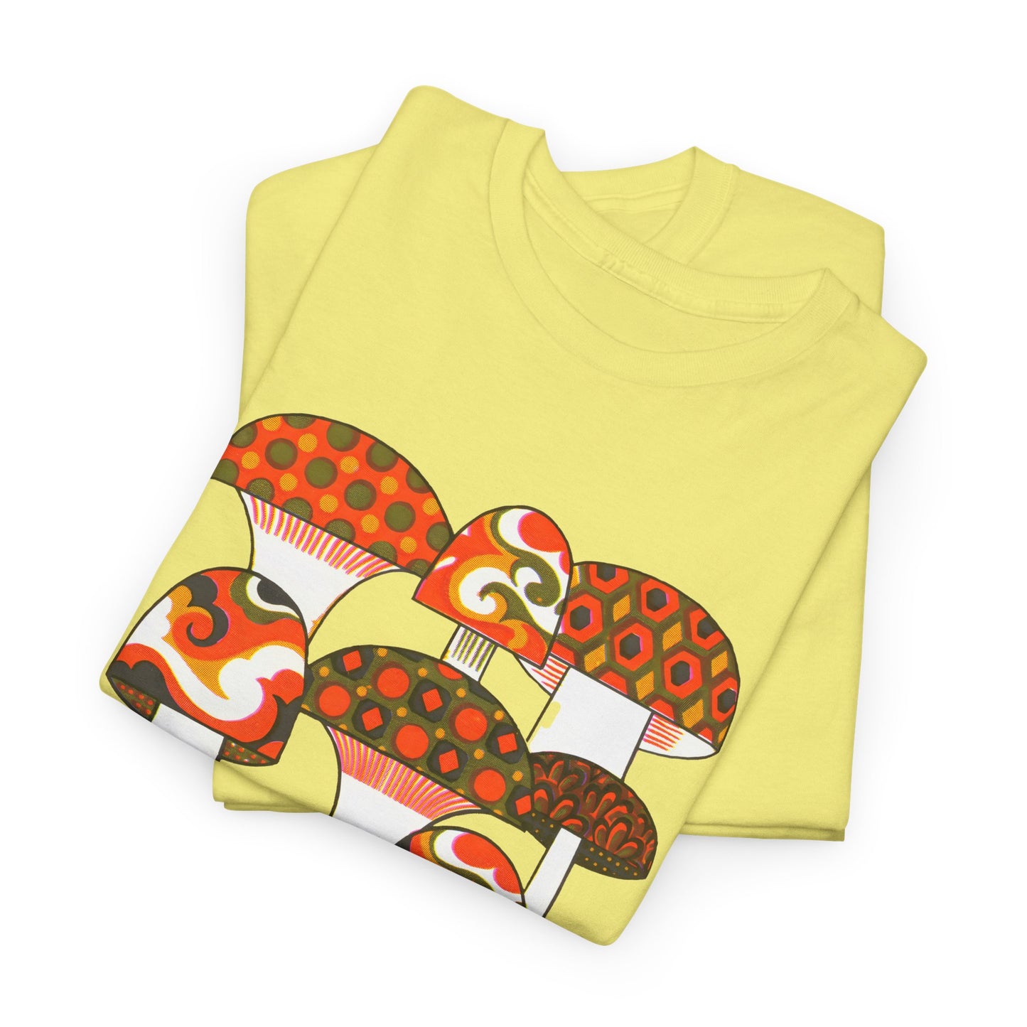 1970s mushrooms by george briard tshirt