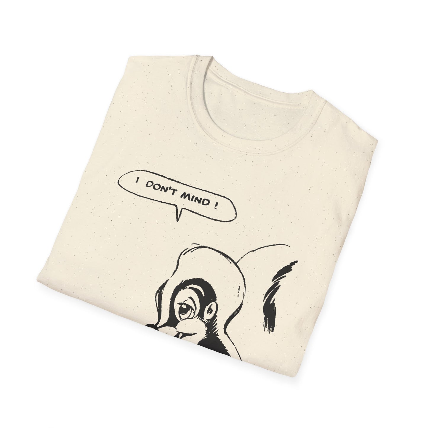 i don't mind cartoon skunk from old comic book tshirt