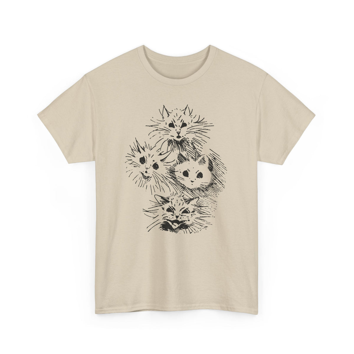 louis wain ghost cats sketch edit tshirt