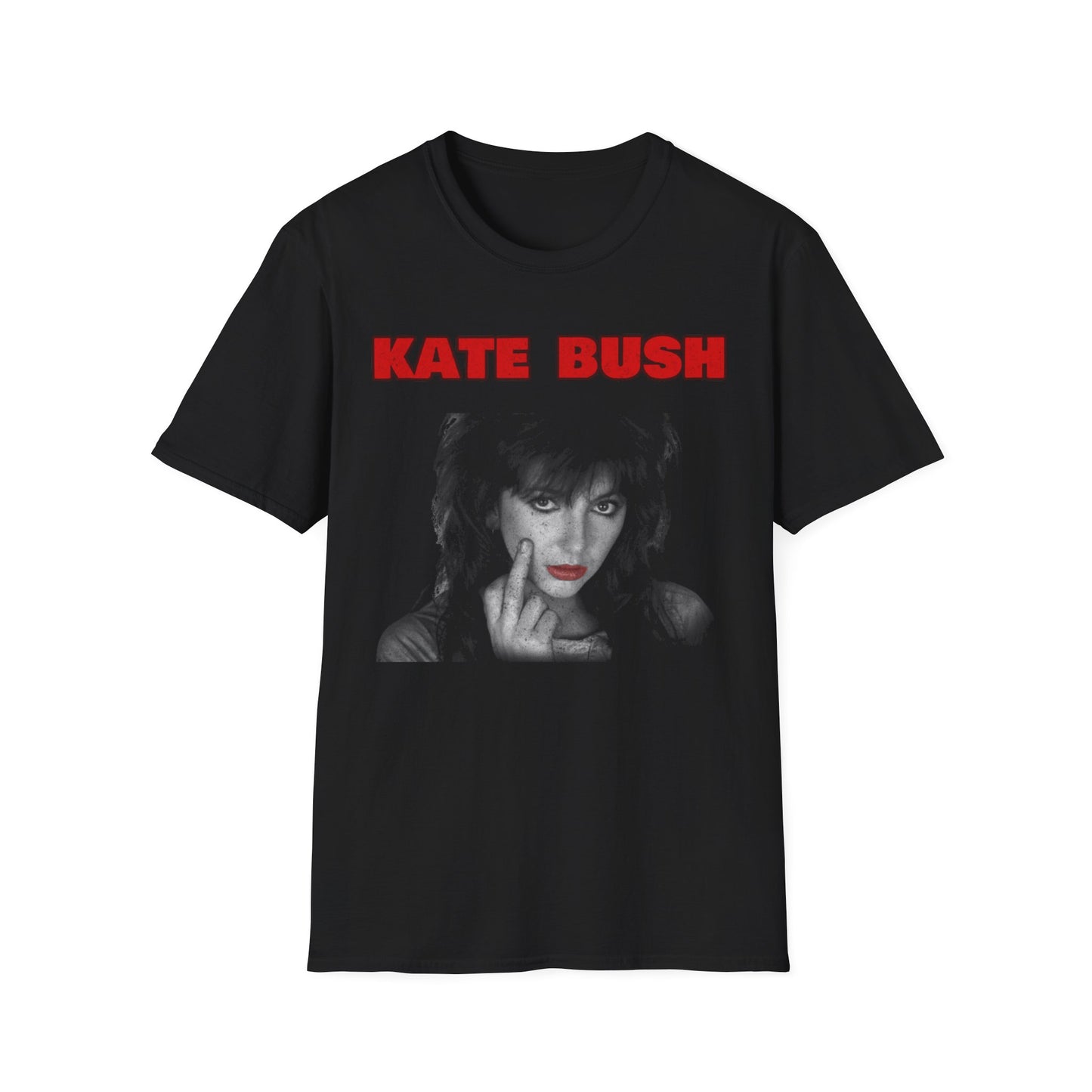 kate bush fan art design middle finger distressed style tshirt