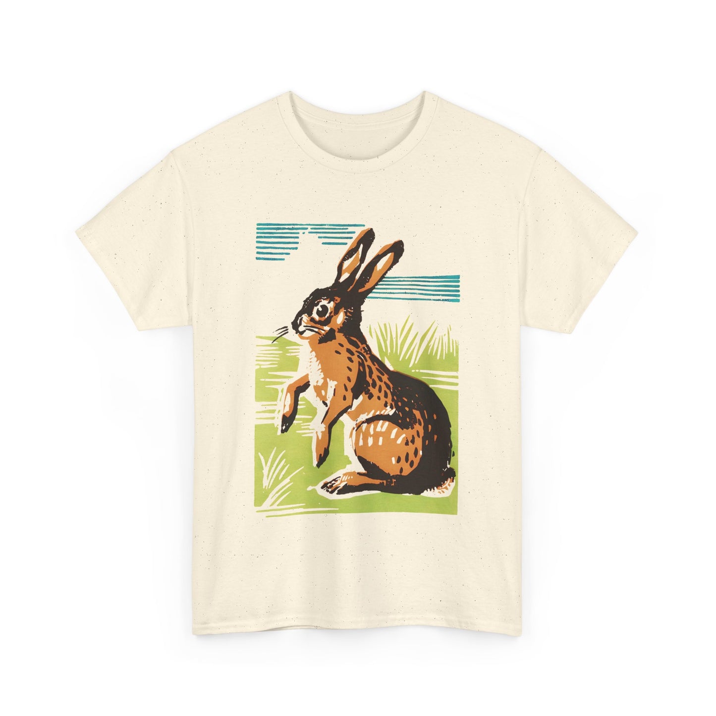 vintage czechoslovakian match box art bunny reproduction tshirt