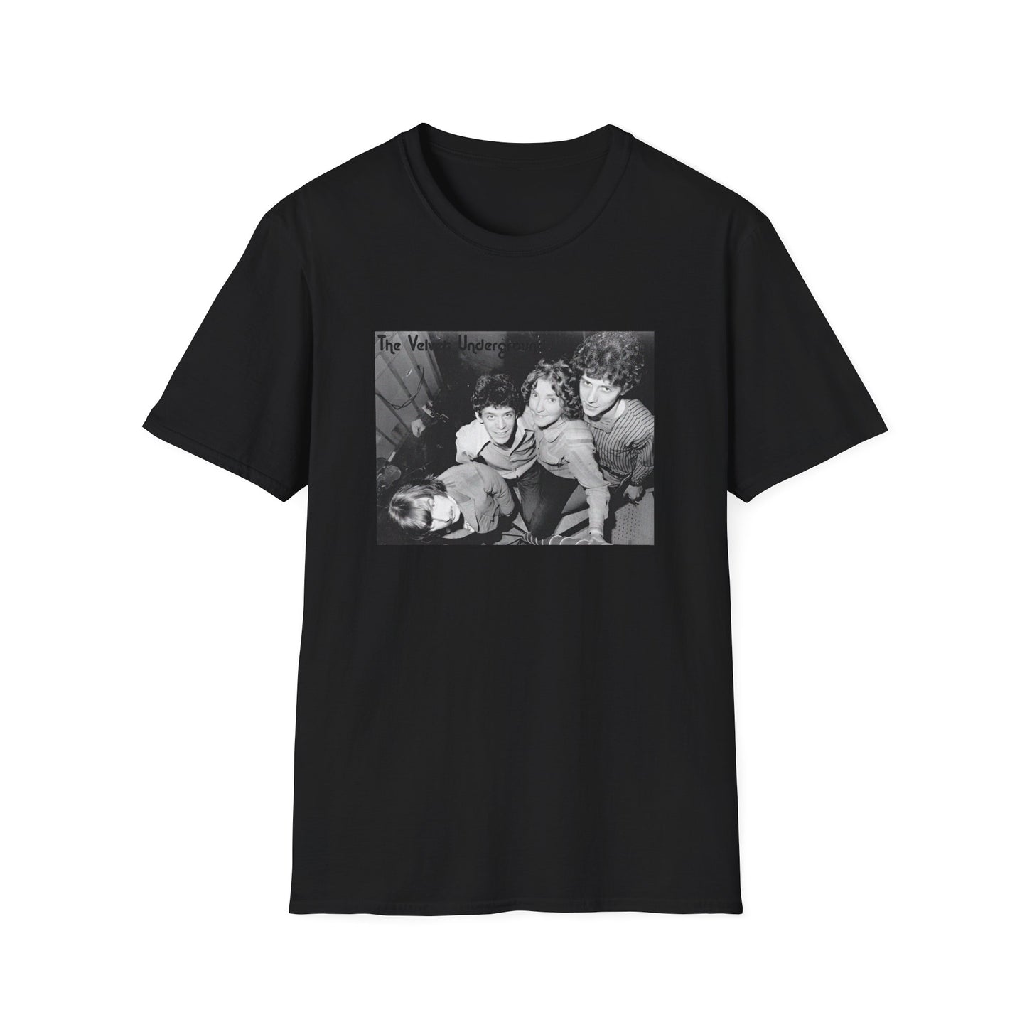 the velvet underground band photo in black and white tshirt