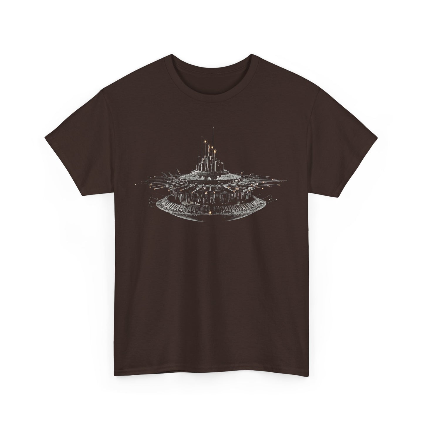 the alien mother ship in close encounters of the third kind tshirt