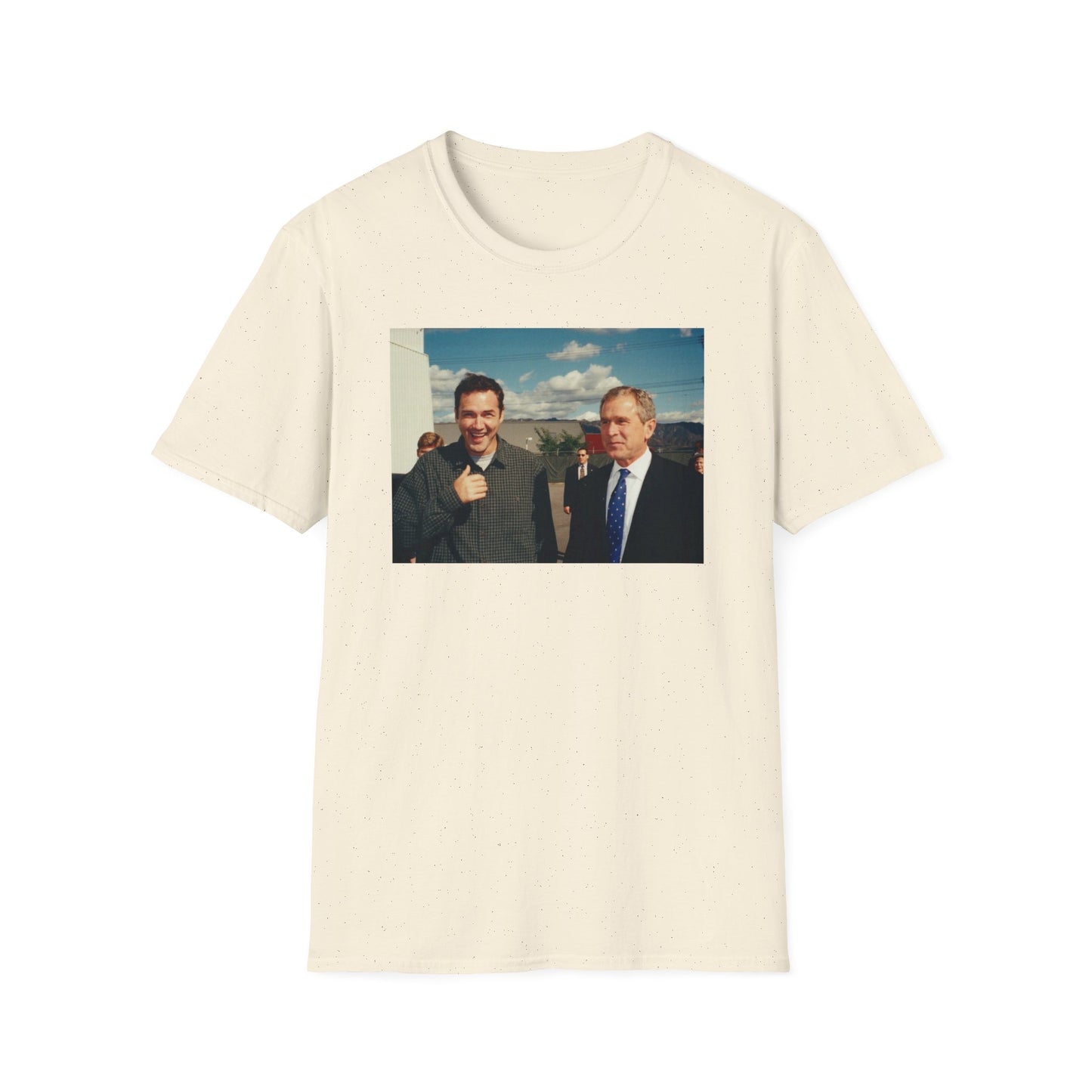 norm macdonald and george bush jr. tshirt