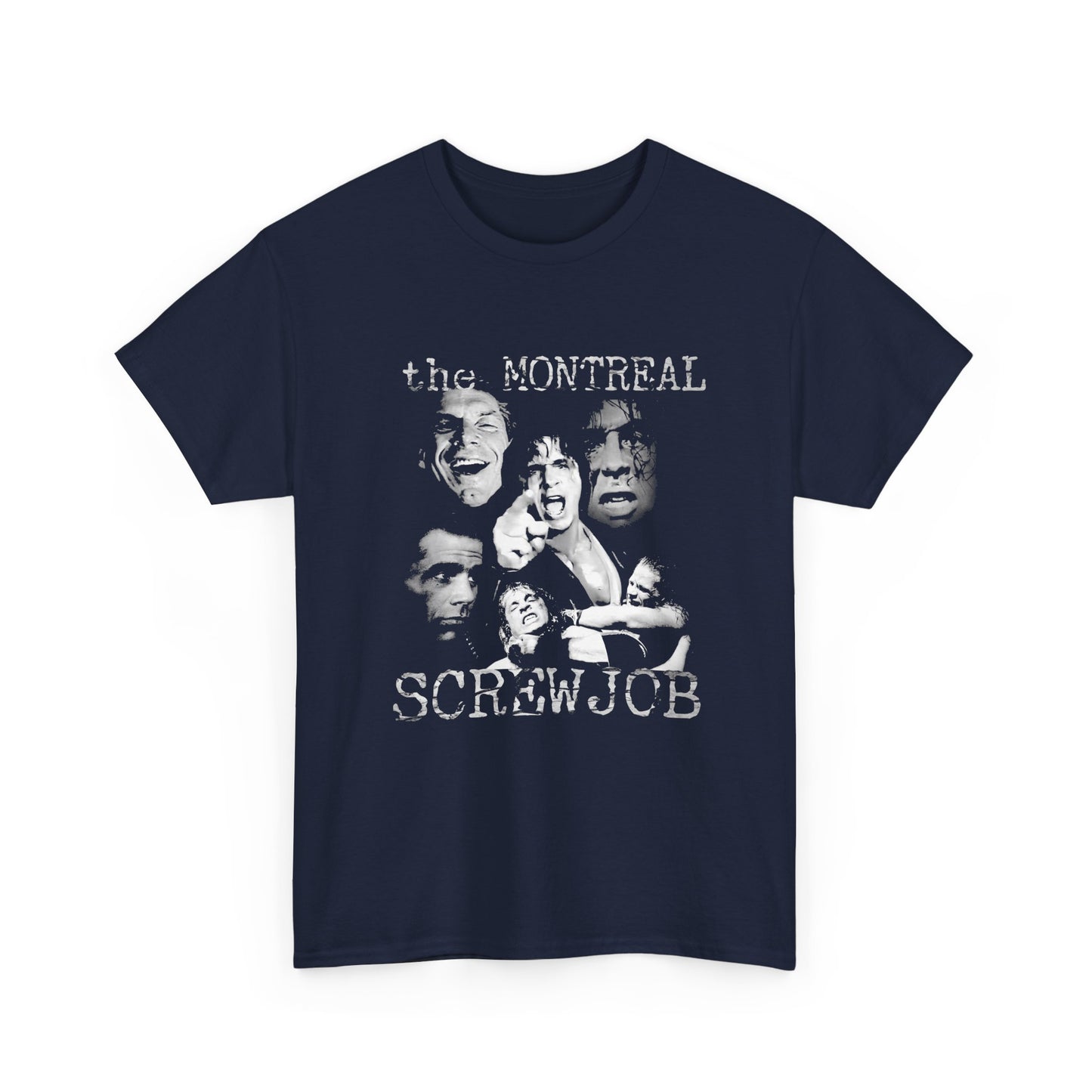 montreal screwjob november 9, 1997 survivor series match between shawn michaels and bret hart fan art tshirt