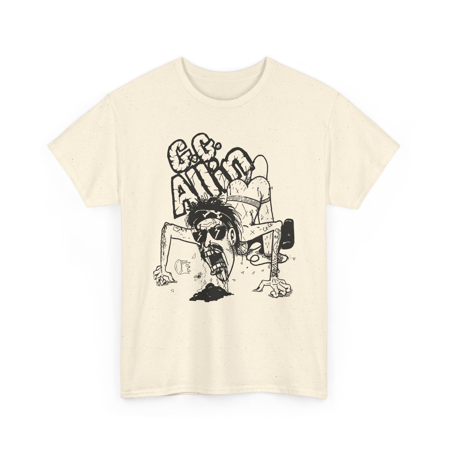 1990s gg allin show poster custom edit tshirt