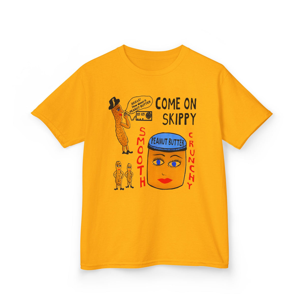 strange peanut butter qsl card custom edit YOUTH SIZE short sleeve tee