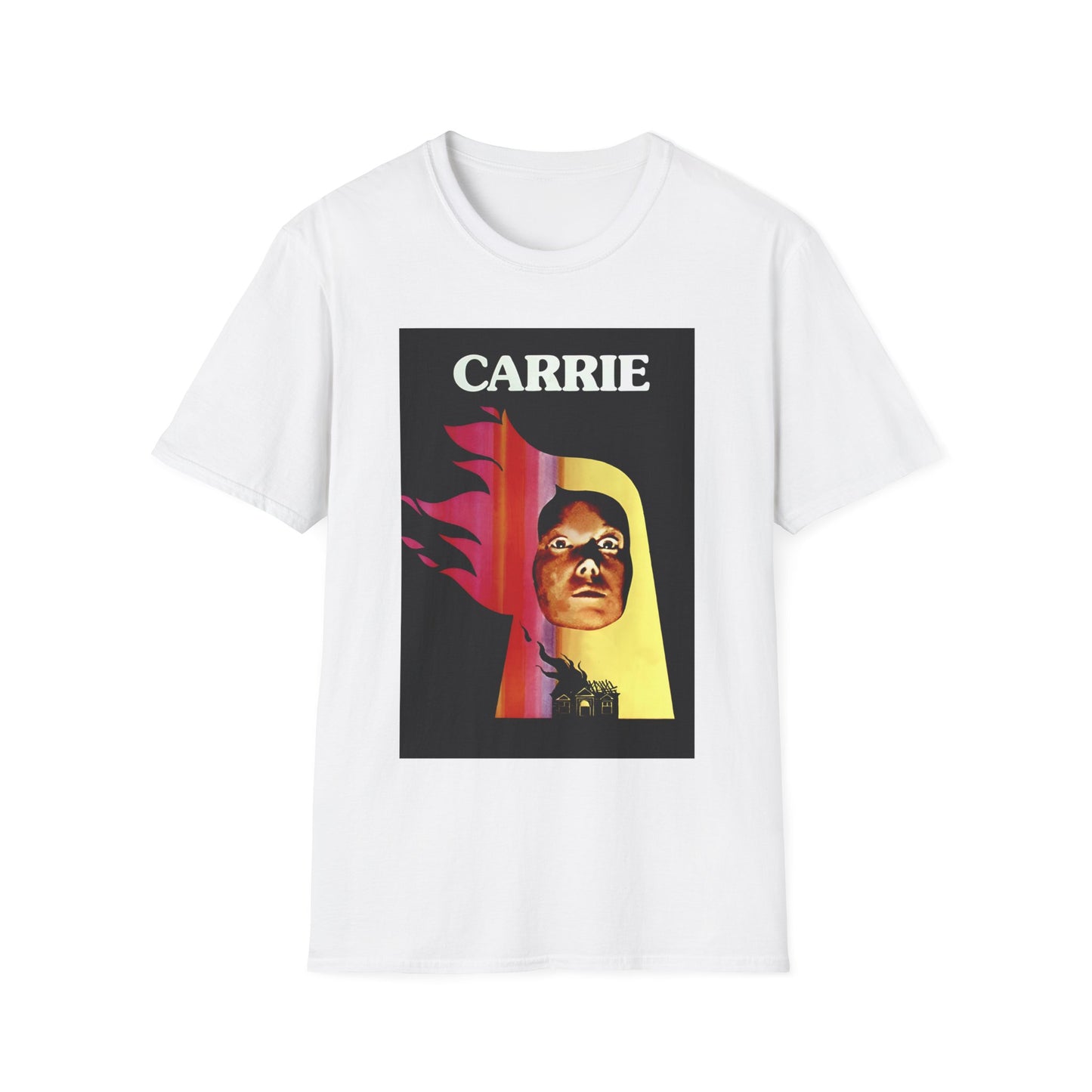 1976 spanish movie poster for carrie tshirt