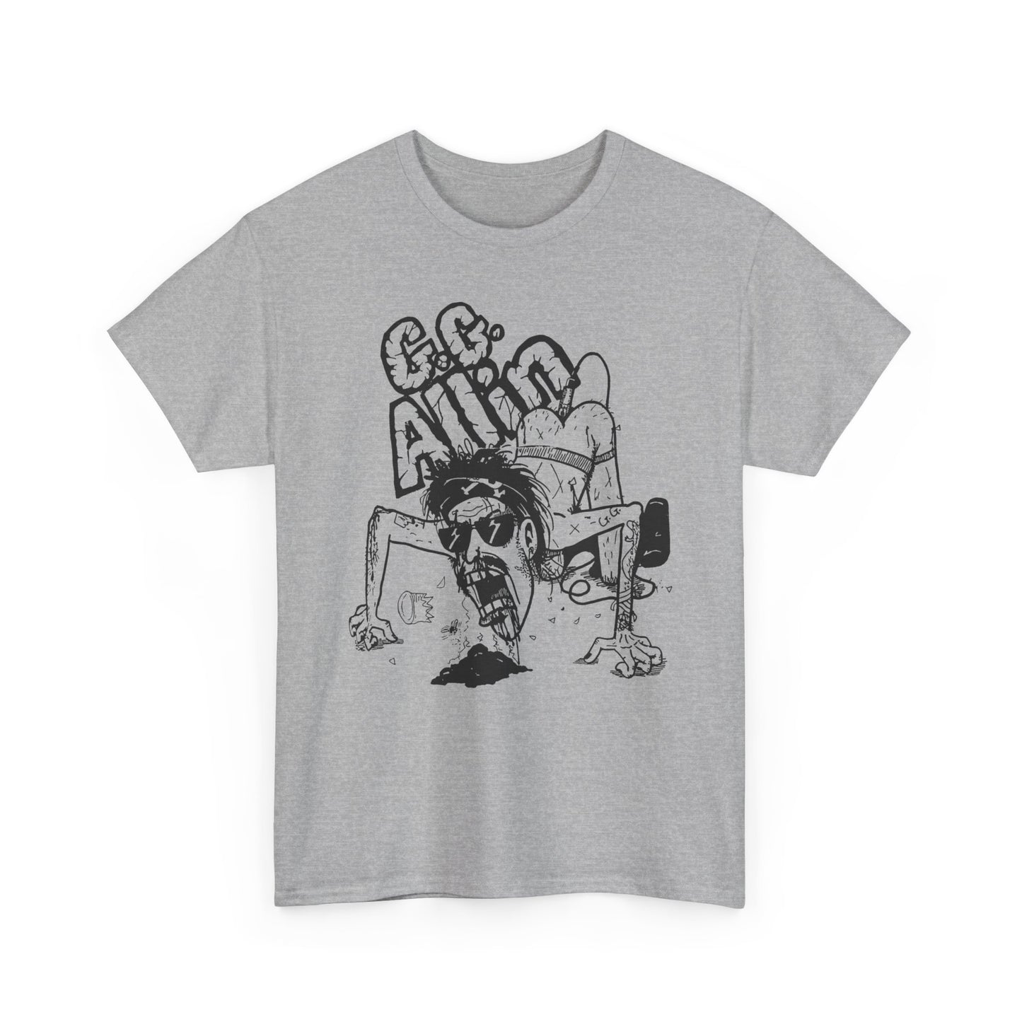 1990s gg allin show poster custom edit tshirt