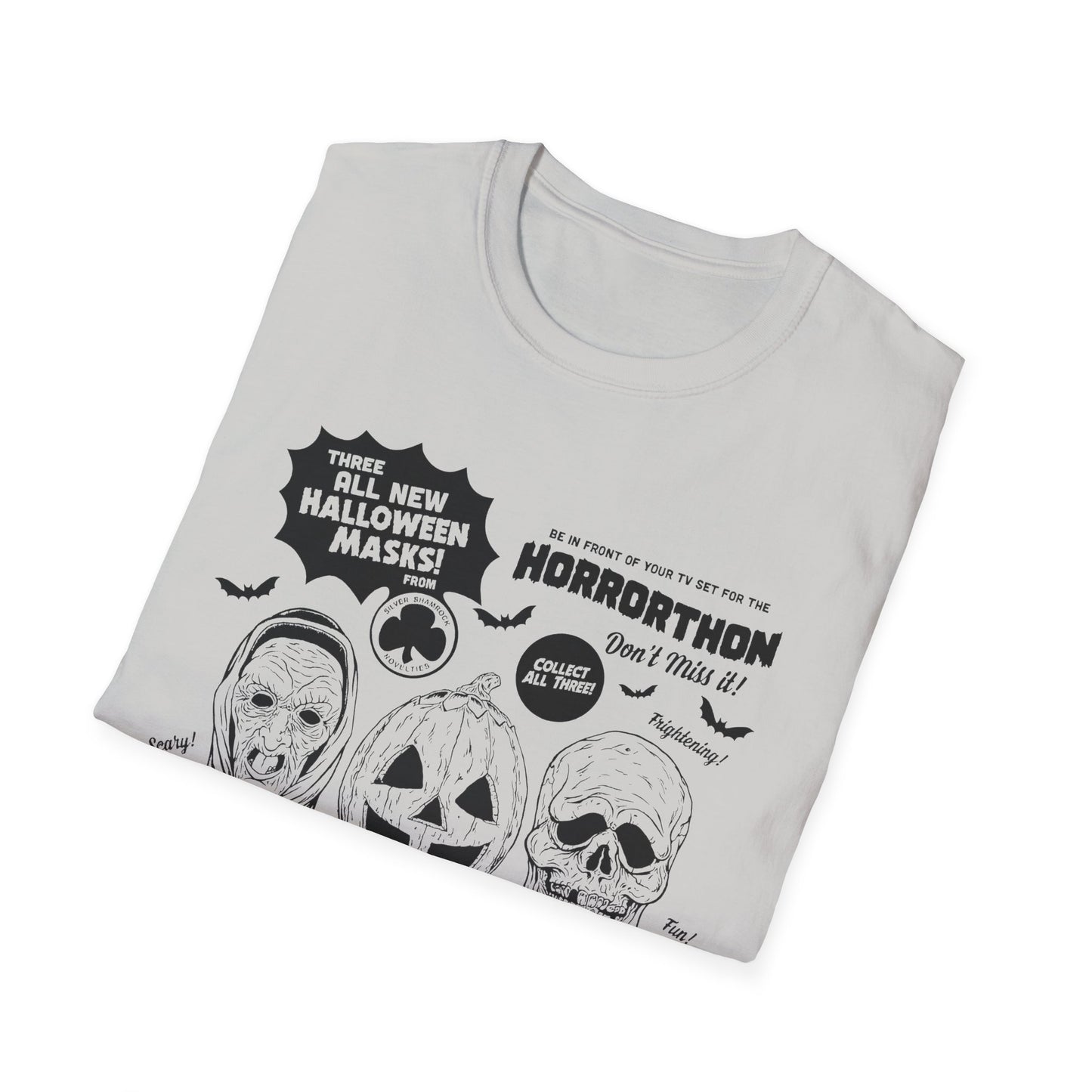 halloween 3 tv guide ad graphic 2 in black tshirt