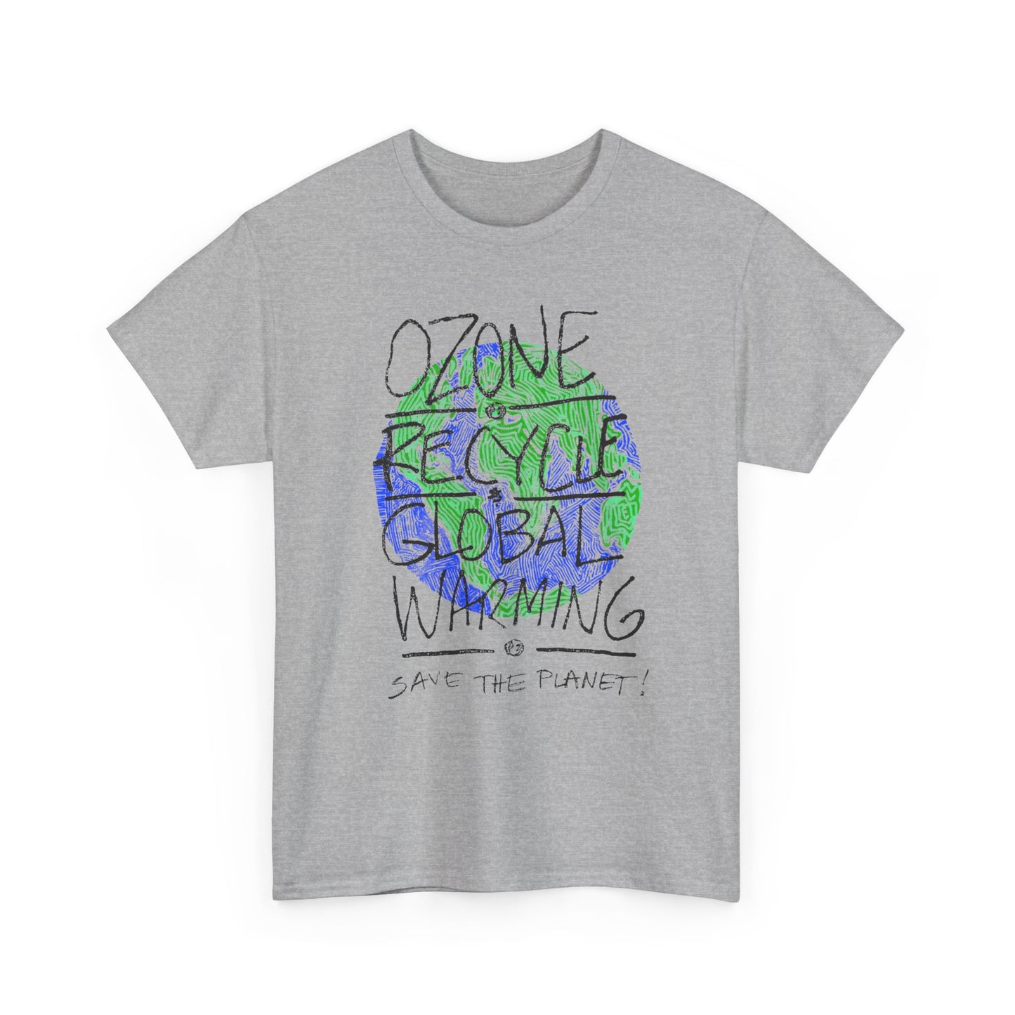 vintage 90s save the planet reproduction tshirt