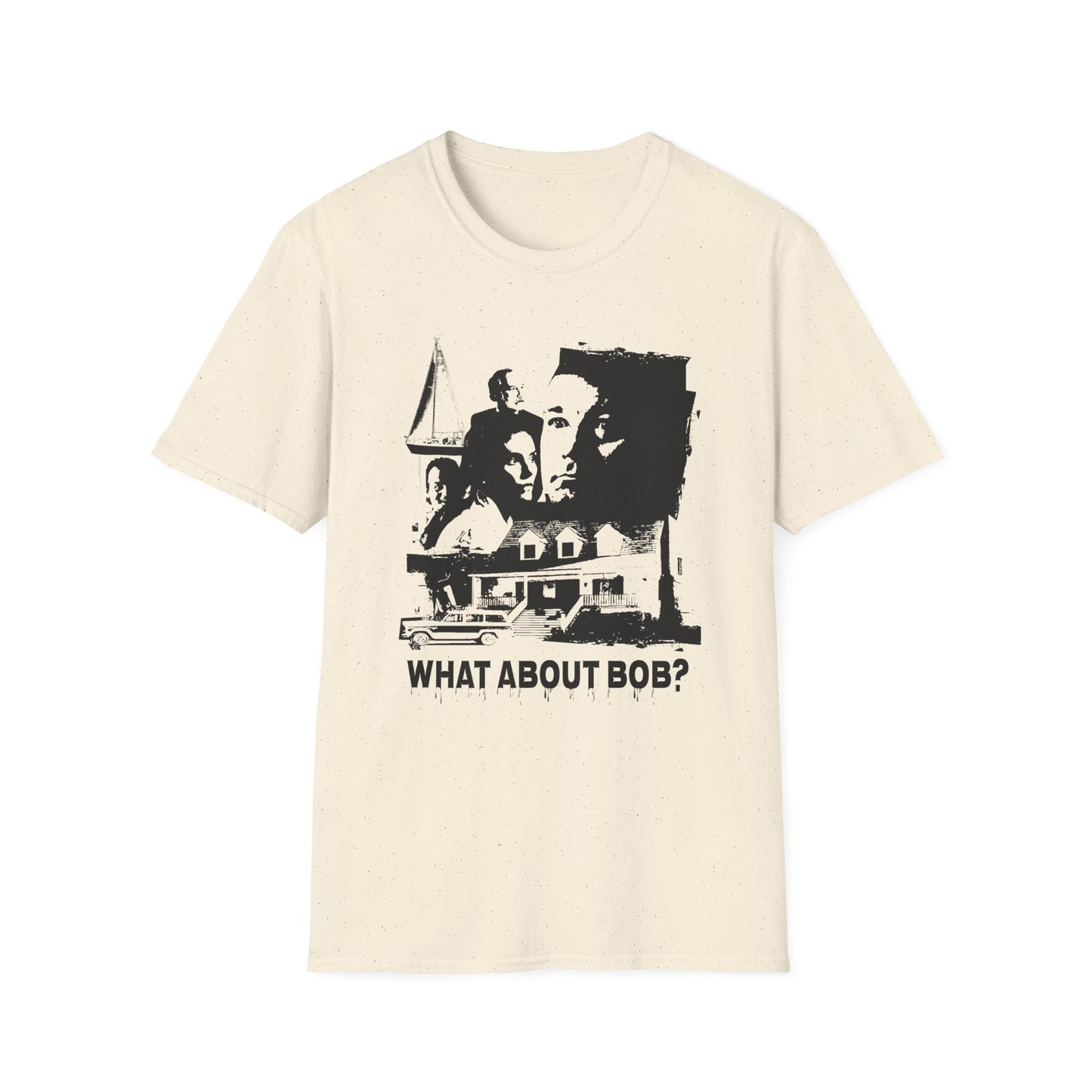 what about bob? 1991 family comedy movie fan art scary collage tshirt