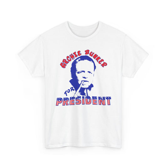 vintage archie bunker for president reproduction tshirt