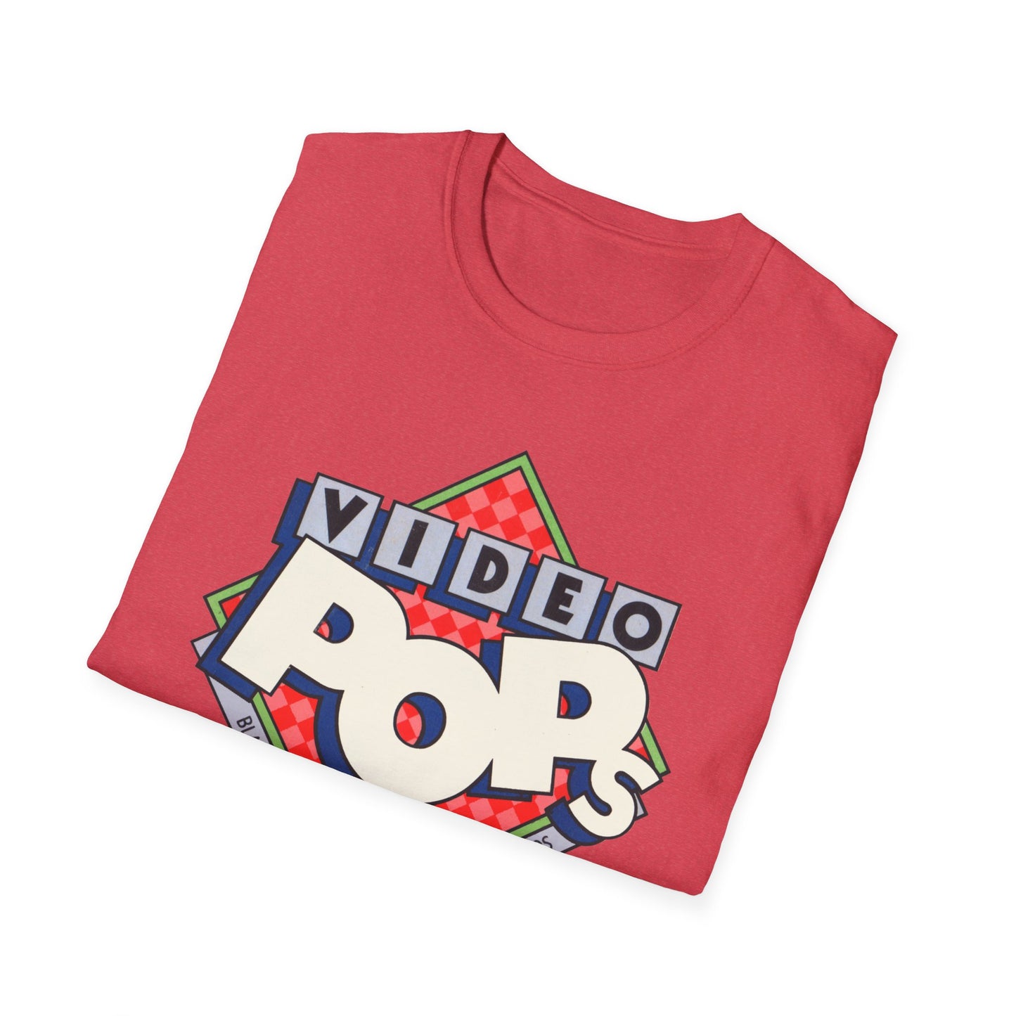 vintage video pops blank tape design tshirt