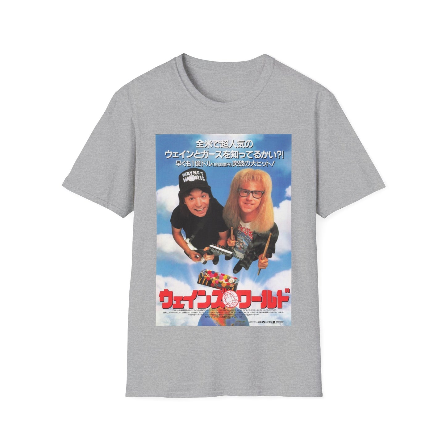 wayne's world japanese movie poster tshirt