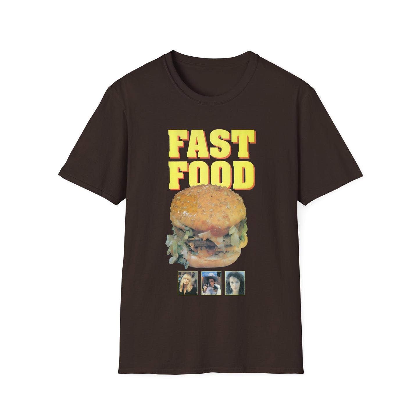 1989 low budget comedy "fast food" movie poster tshirt