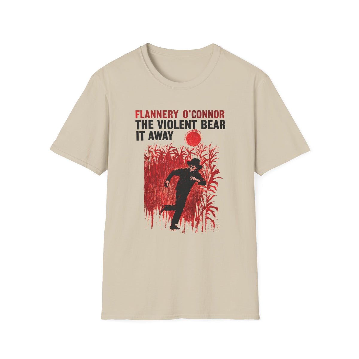 1960 the violent bear it away flannery o'connor alternate book cover tshirt