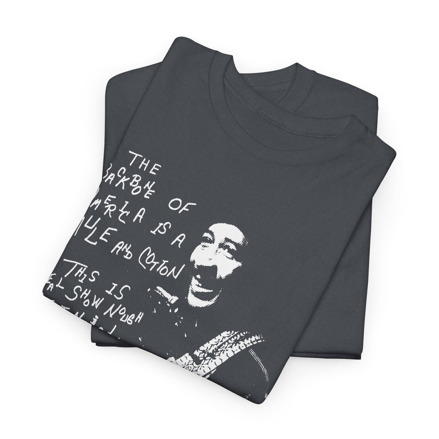 1976 the backbone of america is a mule and cotton album by abner jay stretched graphic tshirt