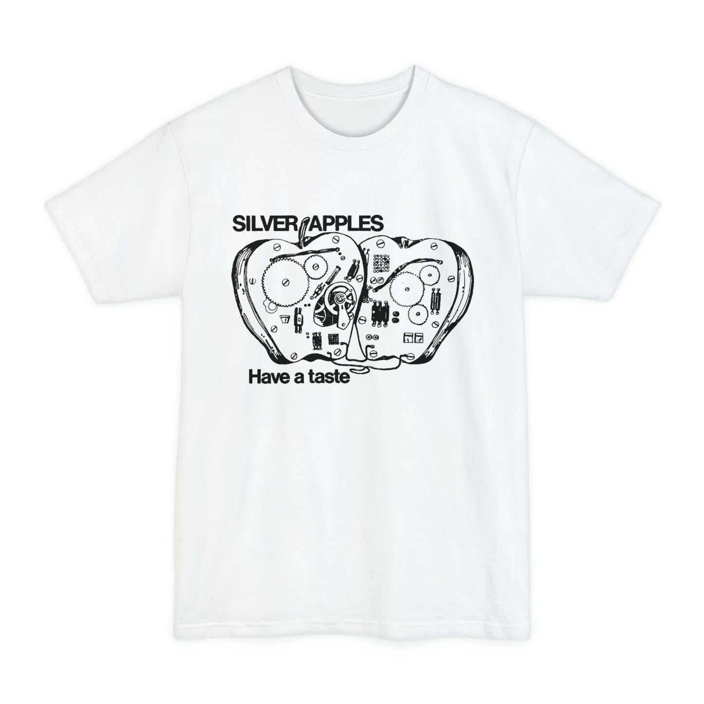 oversized silver apples 1968 have a taste unisex tall beefy tshirt