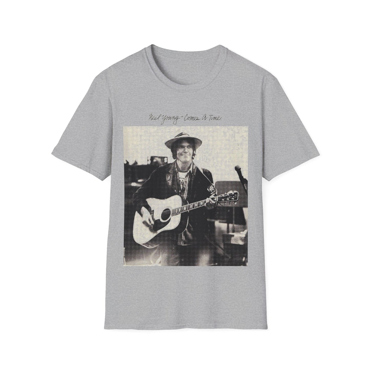 neil young 1978 comes a time album custom tshirt