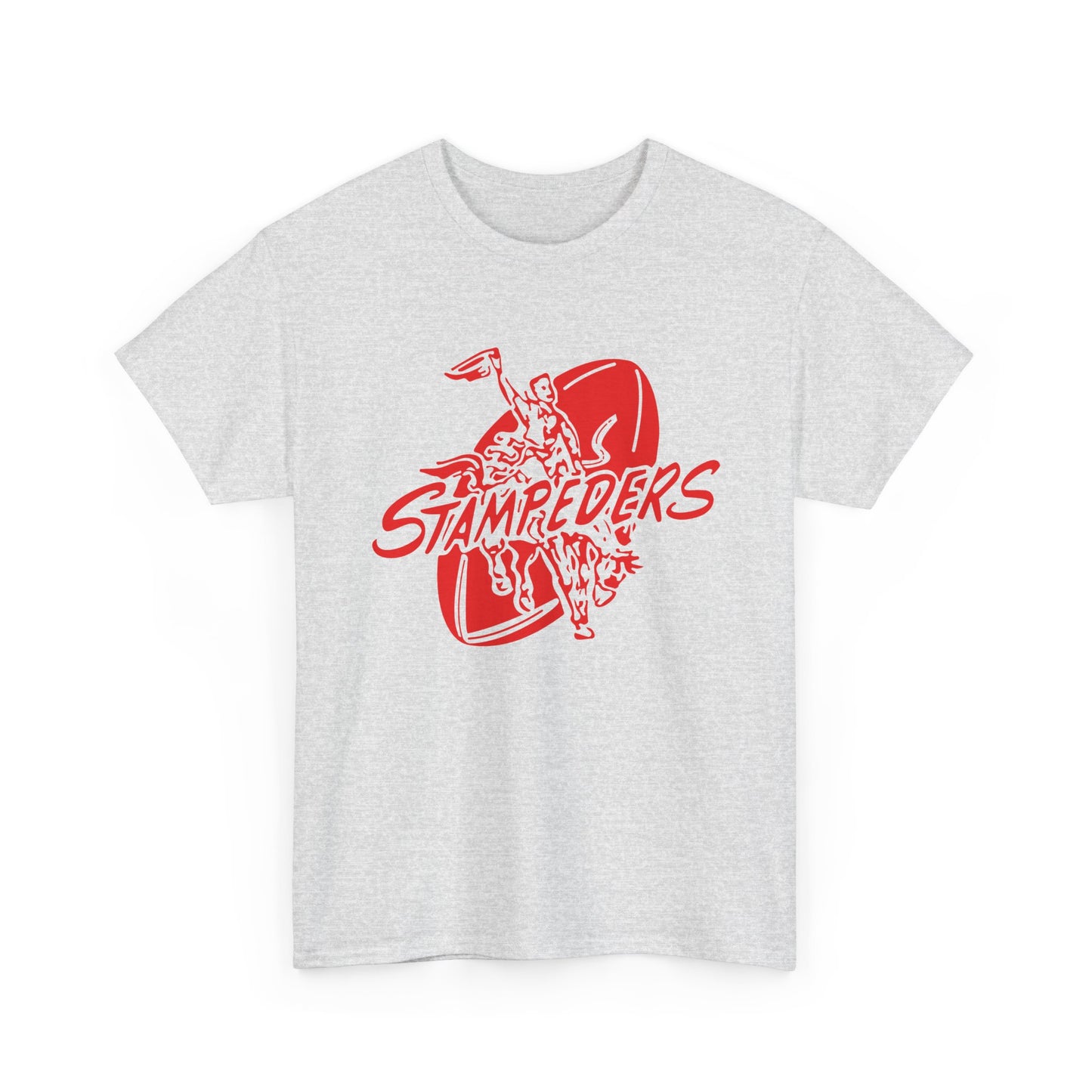 cfl calgary stampeders 1945 to 1971 vintage logo repdroduction tshirt