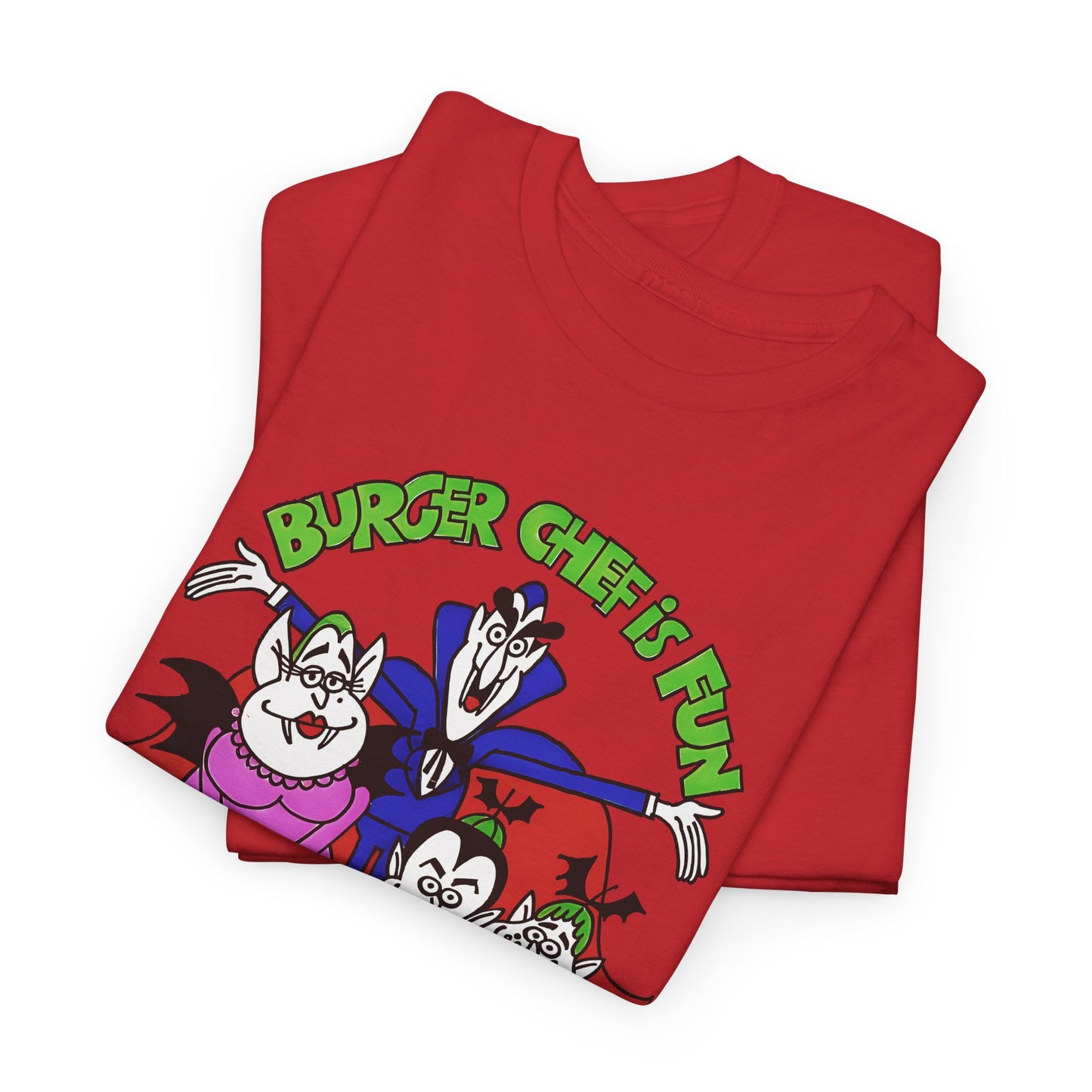 1970s burger chef is fun for the whole fangmily reproduction tshirt