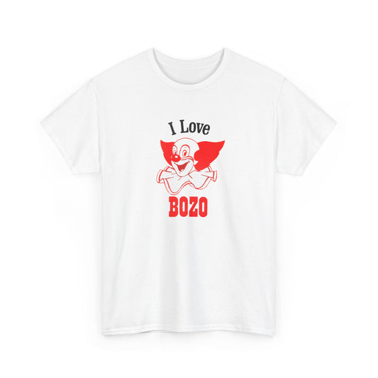 i love bozo vintage reproduction tshirt