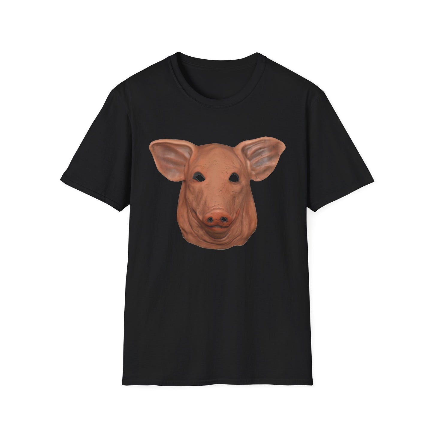 creepy pig mask tshirt