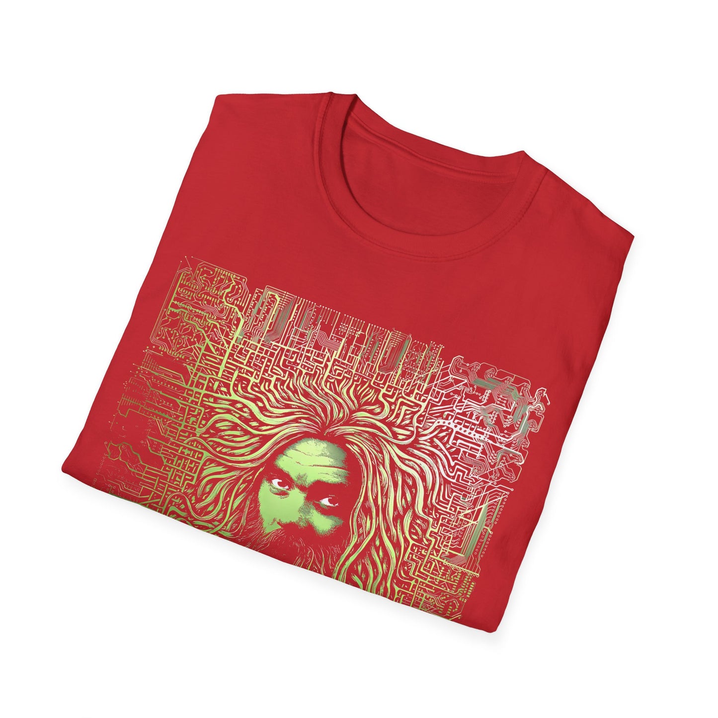 roky erickson tour poster in green tshirt