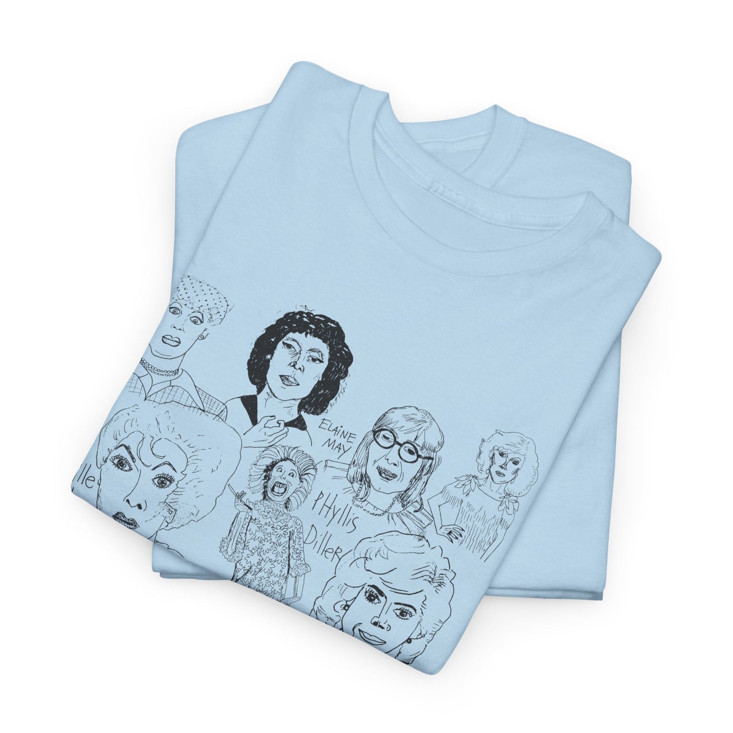 original drawing women of comedy collage tshirt