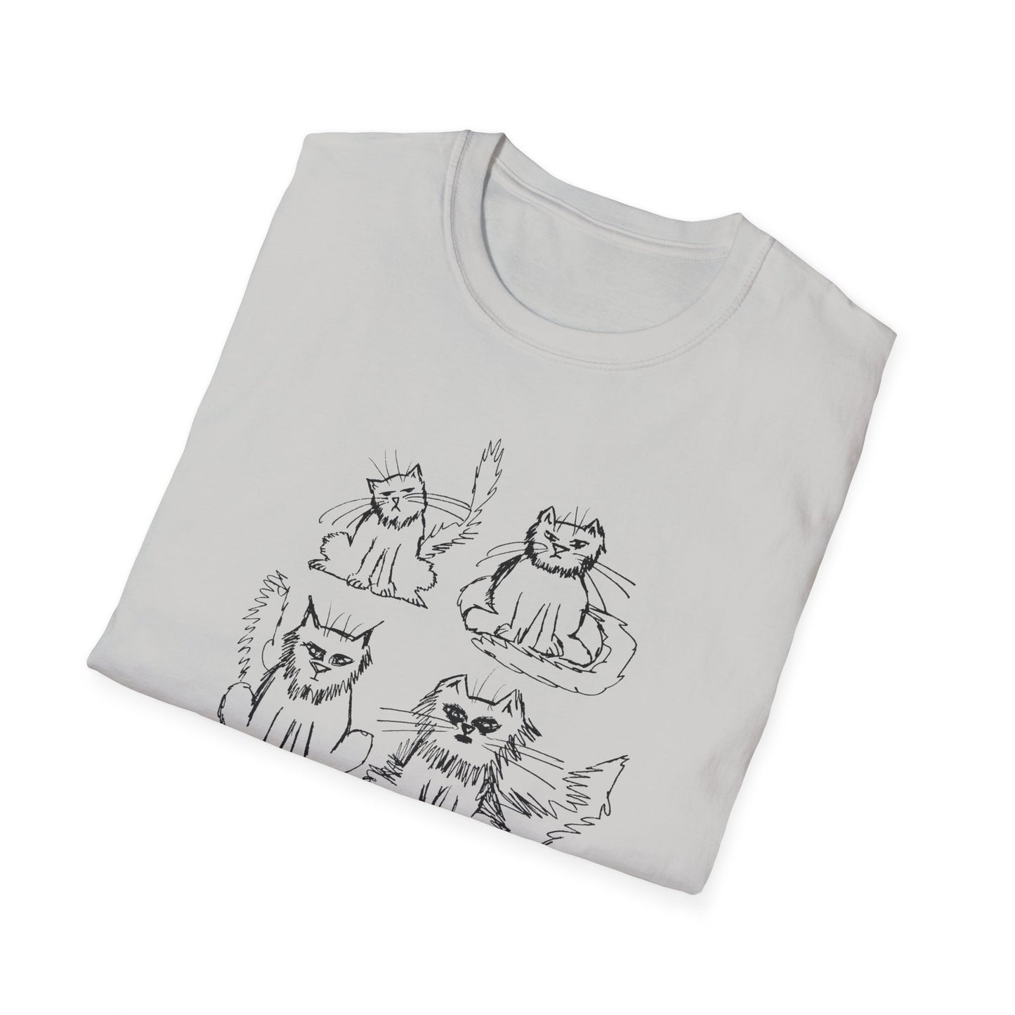 original drawing another six cats tshirt