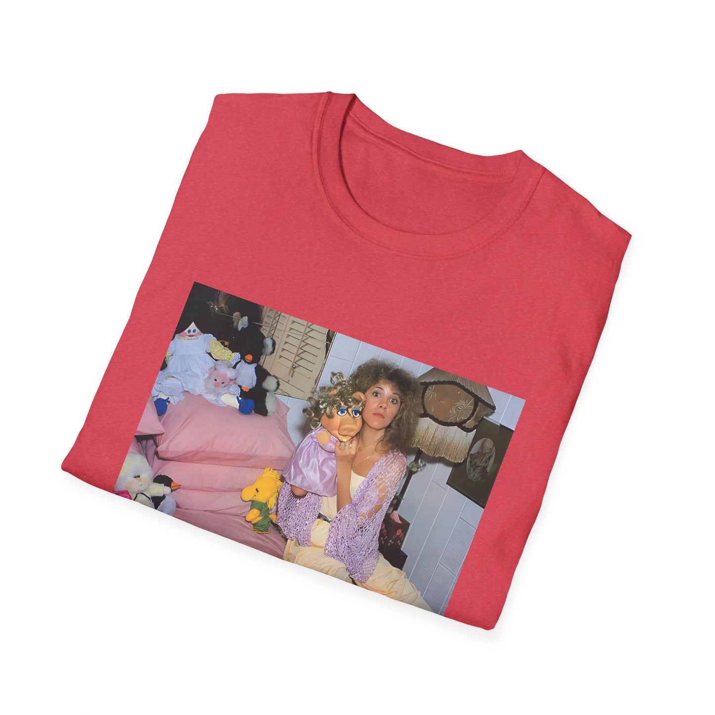 stevie nicks and miss piggy photo tshirt, unisex softstyle